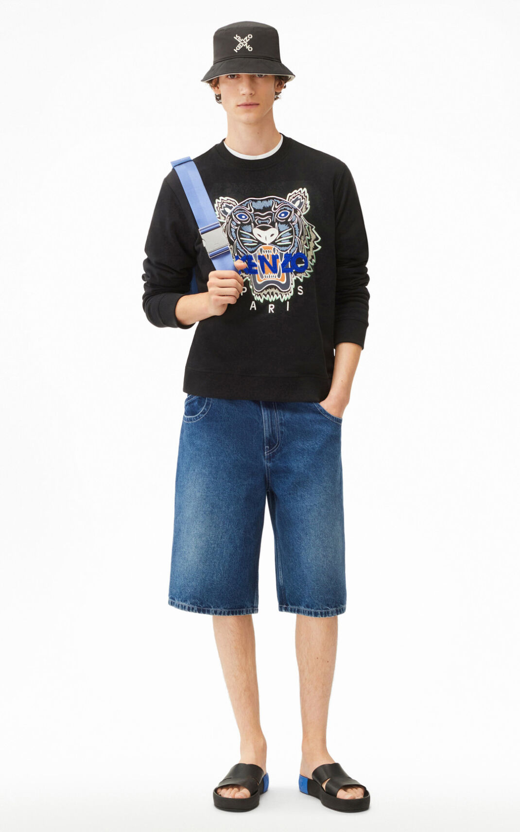 Kenzo Tiger Sweatshirt Herre - Sort DK-991919